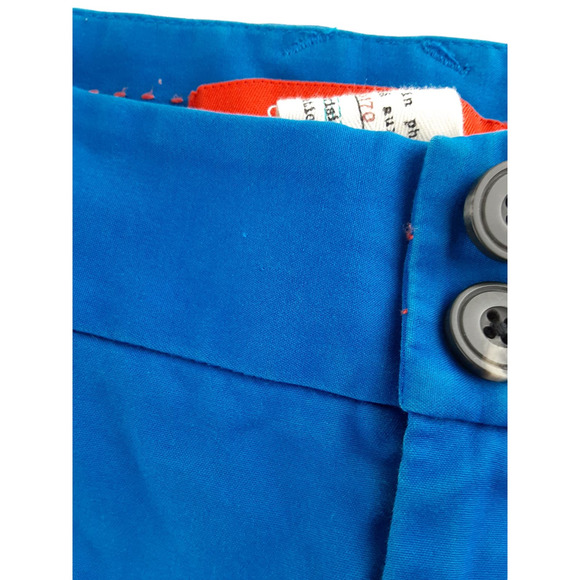 Anthropologie Cartonnier Womens Blue Charlie Ankle Slim Chino Pants Cotton 6 - Picture 11 of 11